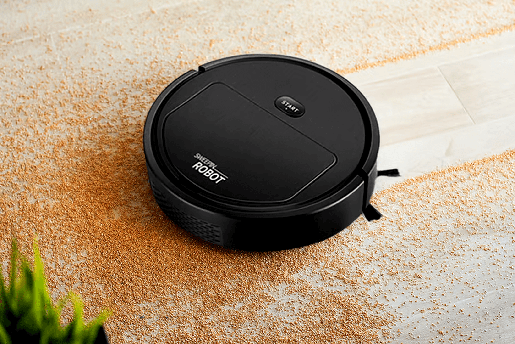 Compact Robot Vacuum for Efficient Dry & Wet Cleaning