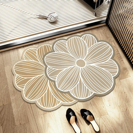 Mattes de bas de bain de salle de bain Absorbant Mat de bain non glissant rapidement baignoire sèche Chauchette de douche de toilette Tapis d'entrée