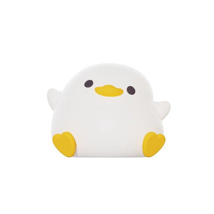 Doudou Duck Silicone Alarm Lampe ambiant Light Bedroom Bedside Lampe USB Charge avec Light Night Sleeping