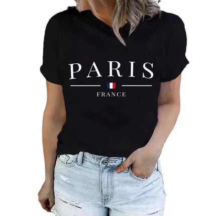 Women’s Printed Cotton T-Shirt and Shorts Two-Piece Set