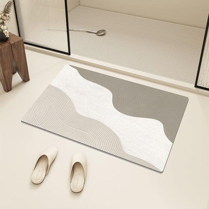 Mattes de bas de bain de salle de bain Absorbant Mat de bain non glissant rapidement baignoire sèche Chauchette de douche de toilette Tapis d'entrée