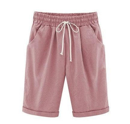 Women’s Summer Five-Point Cotton Blend Pants