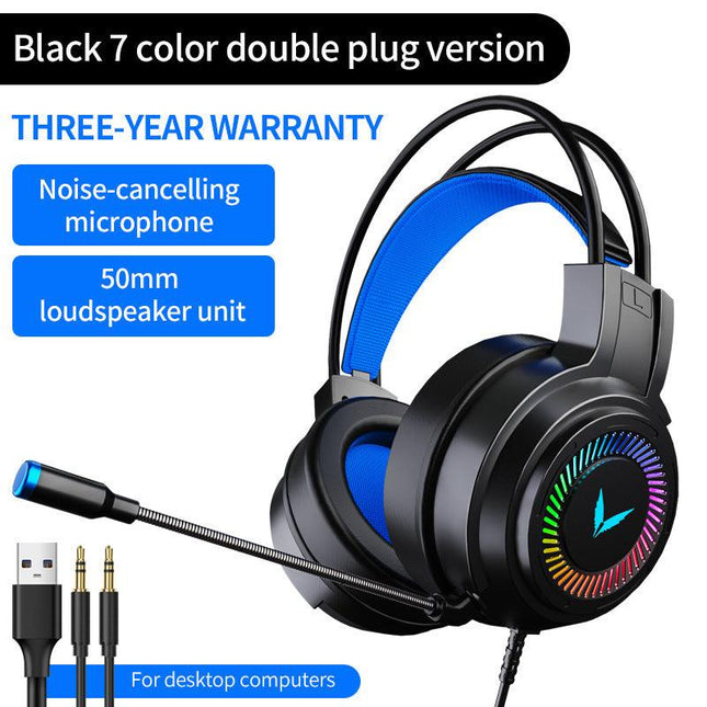 Wired Gaming Headset with Mic for PC and Console Play