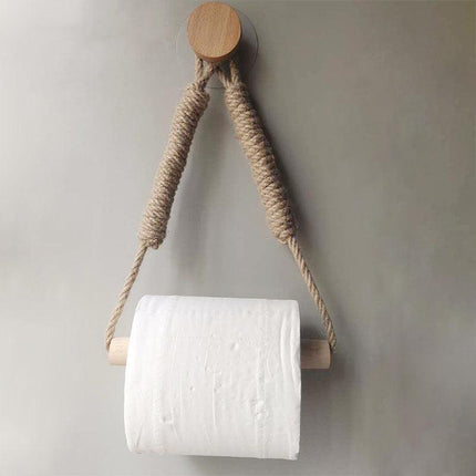 Retro Hemp Rope Paper Holder