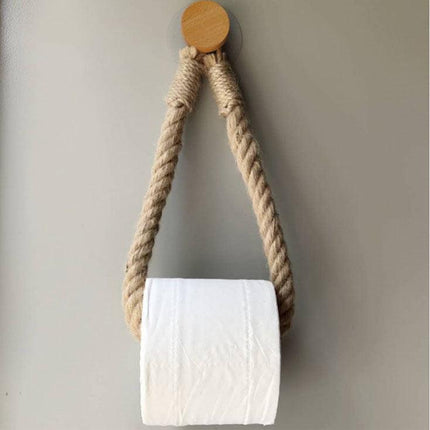 Retro Hemp Rope Paper Holder