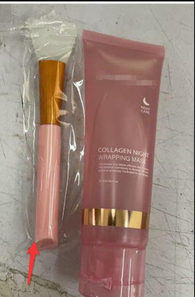 Gesichts-Nachtmaske, Collagen-Wickelmaske, natürliche Inhaltsstoffe, straffende Elastizität und Feuchtigkeit, Anti-Falten, für die Hautpflege