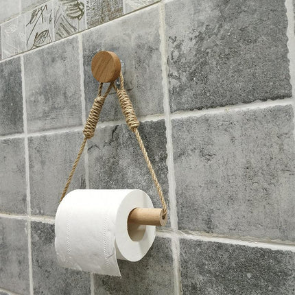 Retro Hemp Rope Paper Holder