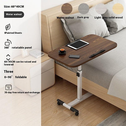 Horaire d'ordinateur, bureau, petite table d'appartements, table d'étude à domicile, pliable à table de travail, mobile et réglable à côté du lit