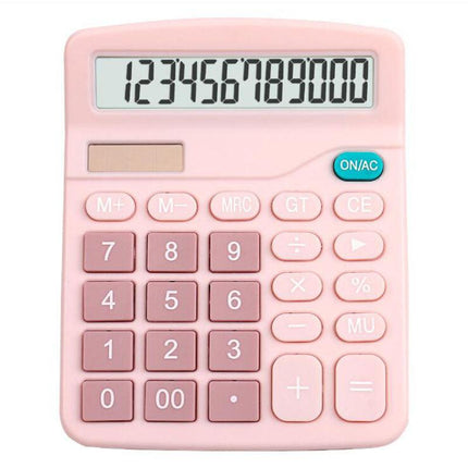 1 calculadora científica solar de escritorio, calculadora financiera para oficina, calculadora de pantalla grande, calculadora bonita.
