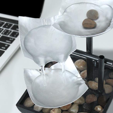 Fontaine en métal et en plastique à la main moderne - conception de placage de couleur élégante pour décoration maison | Cut2krani