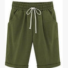 Women’s Summer Five-Point Cotton Blend Pants