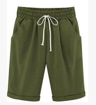 Women’s Summer Five-Point Cotton Blend Pants