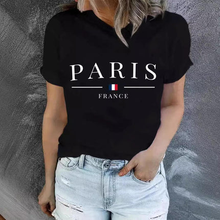 Women’s Printed Cotton T-Shirt and Shorts Two-Piece Set