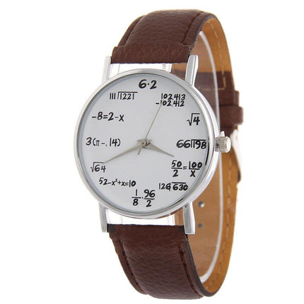 Unique Mathematical Dial Quartz Timepiece for Men & Women