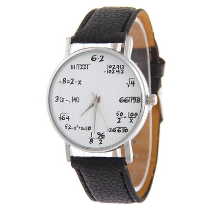 Unique Mathematical Dial Quartz Timepiece for Men & Women