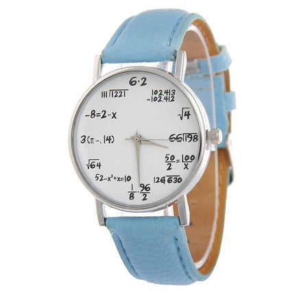 Unique Mathematical Dial Quartz Timepiece for Men & Women