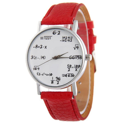 Unique Mathematical Dial Quartz Timepiece for Men & Women