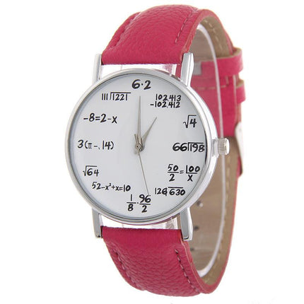 Unique Mathematical Dial Quartz Timepiece for Men & Women