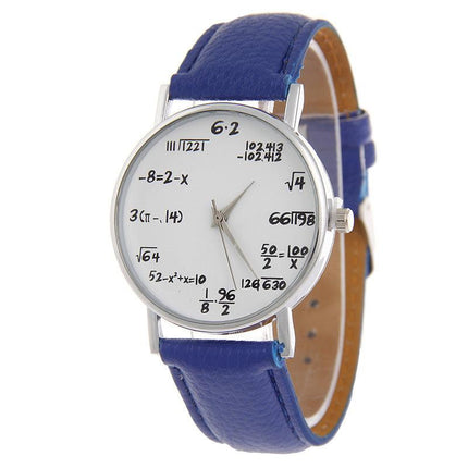 Unique Mathematical Dial Quartz Timepiece for Men & Women