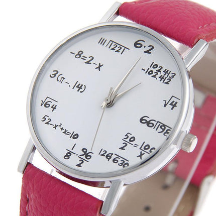 Unique Mathematical Dial Quartz Timepiece for Men & Women