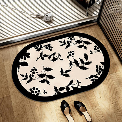 Mattes de bas de bain de salle de bain Absorbant Mat de bain non glissant rapidement baignoire sèche Chauchette de douche de toilette Tapis d'entrée