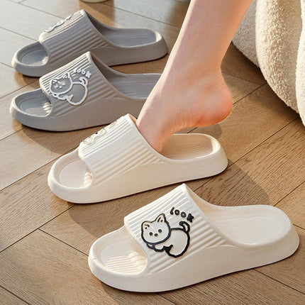 Cute Cat Platform Slippers