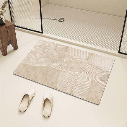 Mattes de bas de bain de salle de bain Absorbant Mat de bain non glissant rapidement baignoire sèche Chauchette de douche de toilette Tapis d'entrée