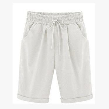 Women’s Summer Five-Point Cotton Blend Pants