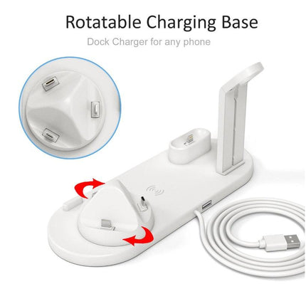 3-in-1 Wireless Charging Station for Phone, Watch & Earbuds