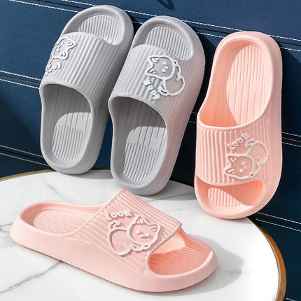 Cute Cat Platform Slippers