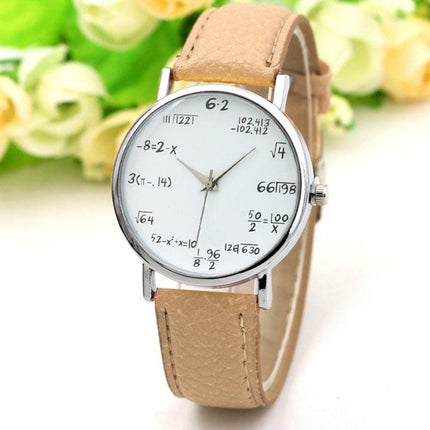 Unique Mathematical Dial Quartz Timepiece for Men & Women