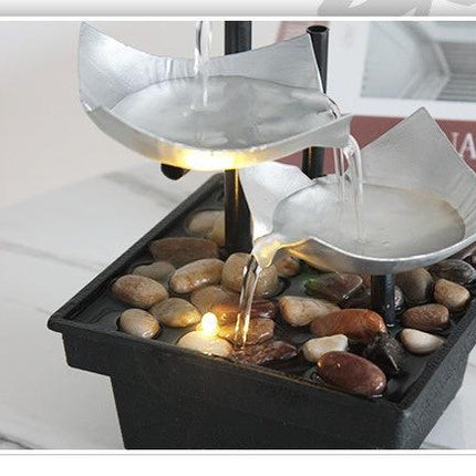 Fontaine en métal et en plastique à la main moderne - conception de placage de couleur élégante pour décoration maison | Cut2krani