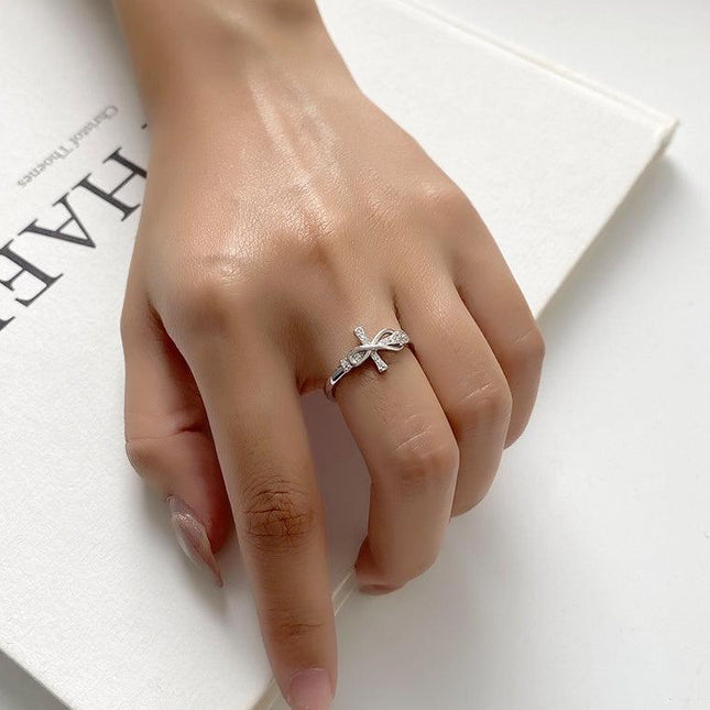 Adjustable Geometric Copper Ring for Women