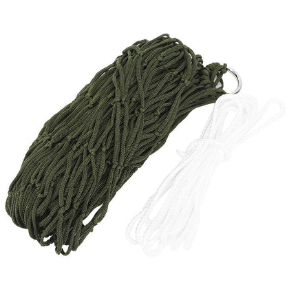 Single Person Nylon Mesh Hammock with Ropes