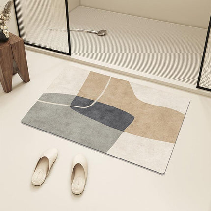 Mattes de bas de bain de salle de bain Absorbant Mat de bain non glissant rapidement baignoire sèche Chauchette de douche de toilette Tapis d'entrée