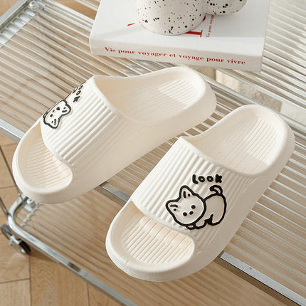Cute Cat Platform Slippers