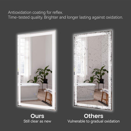 Modern LED Smart Mirror with Hidden Light