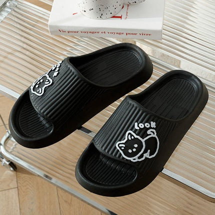 Cute Cat Platform Slippers