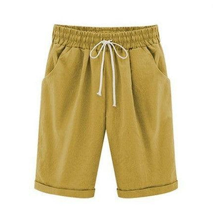 Women’s Summer Five-Point Cotton Blend Pants