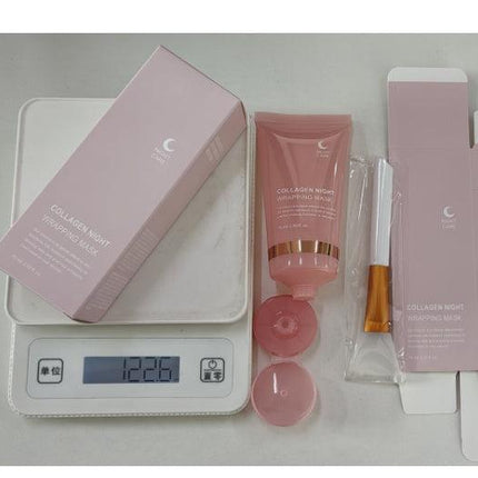Gesichts-Nachtmaske, Collagen-Wickelmaske, natürliche Inhaltsstoffe, straffende Elastizität und Feuchtigkeit, Anti-Falten, für die Hautpflege