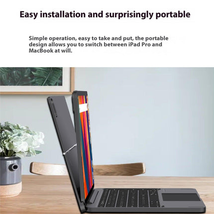 3-in-1 Hardware Magnetic Suspension Foldable Flat Shell