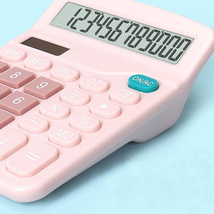 1 calculadora científica solar de escritorio, calculadora financiera para oficina, calculadora de pantalla grande, calculadora bonita.