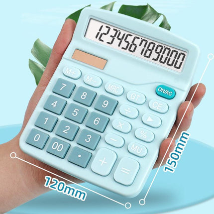 1 calculadora científica solar de escritorio, calculadora financiera para oficina, calculadora de pantalla grande, calculadora bonita.