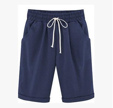 Women’s Summer Five-Point Cotton Blend Pants