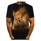 3D Animal Print Graphic T-Shirt