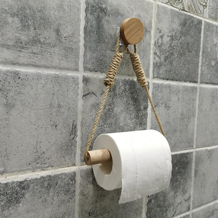 Retro Hemp Rope Paper Holder
