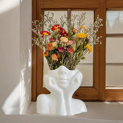INS NORC STYLE VASE VASE VASE GILLE FILLAGE D'ART PLANTER ART PLANTER PRAUTÉE ET CRÉATIVE L'ORNAMENT DE DÉCORS Personnalisés