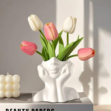 INS NORC STYLE VASE VASE VASE GILLE FILLAGE D'ART PLANTER ART PLANTER PRAUTÉE ET CRÉATIVE L'ORNAMENT DE DÉCORS Personnalisés
