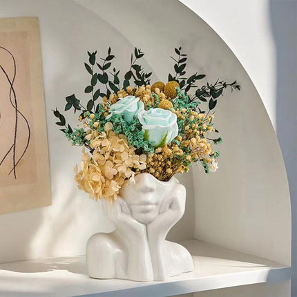 INS NORC STYLE VASE VASE VASE GILLE FILLAGE D'ART PLANTER ART PLANTER PRAUTÉE ET CRÉATIVE L'ORNAMENT DE DÉCORS Personnalisés