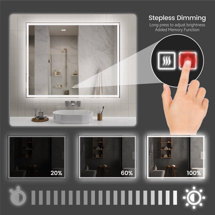 Modern LED Smart Mirror with Hidden Light